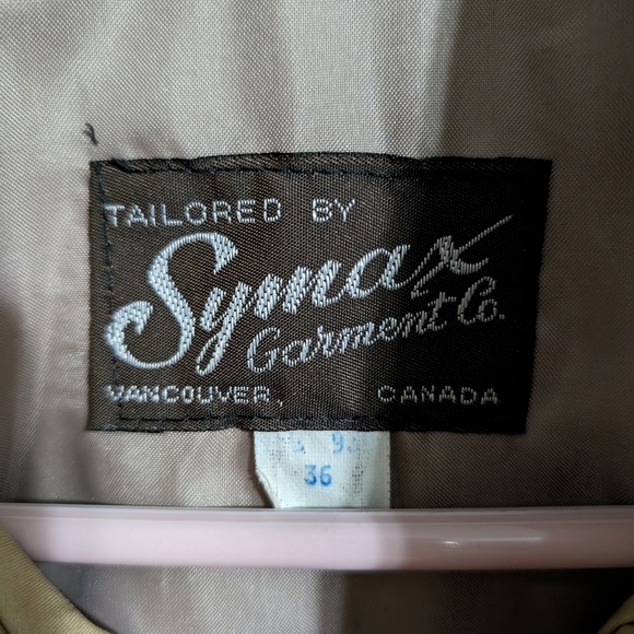NWT Symax Vintage cream bomber jacket double pockets size 36 - Picture 8 of 12